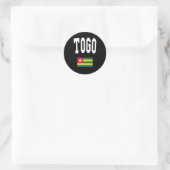 Togo Style Runder Aufkleber (Tasche)