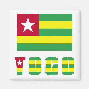 Togo und Flagge der Togolesischen Republik Magnet