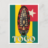 Togo Vintage-Reise Postkarte (Vorderseite)