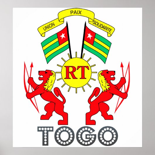 Togo-Wappen Poster (Vorne)
