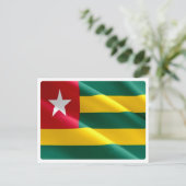 Togo - Waving Flag - Postkarte (Stehend Vorderseite)