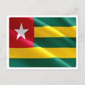 Togo - Waving Flag - Postkarte (Vorderseite)