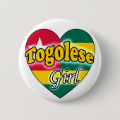 Togolese Girl Button (Vorderseite)