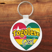 Togolese Girl Schlüsselanhänger (Vorderseite)