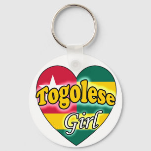 Togolesisches Mädchen Schlüsselanhänger