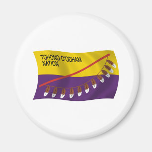 Tohono-O'odham-Nation-Flag-Magnet Magnet