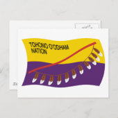 Tohono O'odham Nation Flag Postcard Postkarte (Vorne/Hinten)