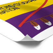 Tohono O'odham Nation Flag Poster Print (Ecke)