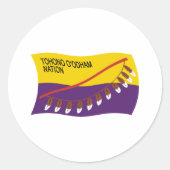 Tohono O'odham Nation Flag Sticker (Vorderseite)