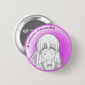Tohru Honda färben mich Knopf Button (Vorne & Hinten)