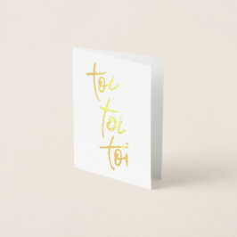 Toi Toi Toi Toi Eröffnungsnacht Castmatenkarte Folienkarte