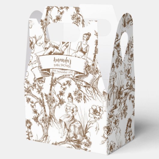 Toile Baby Showbox Geschenkschachtel (Geöffnet)