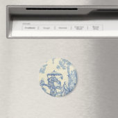 Toile - Blau und Weiß Magnet (In Situ (Geschirrspüler))