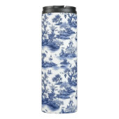Toile (blaue Weide) Design Thermosbecher (Rückseite)
