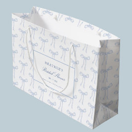 Toile Blue Bow verbindet das blaue Brautparty des  Große Geschenktüte