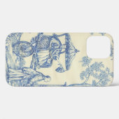 Toile - Blue & White Case Mate iPhone Case (Rückseite (Horizontal))