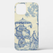 Toile - Blue & White Case Mate iPhone Case (Rückseite)