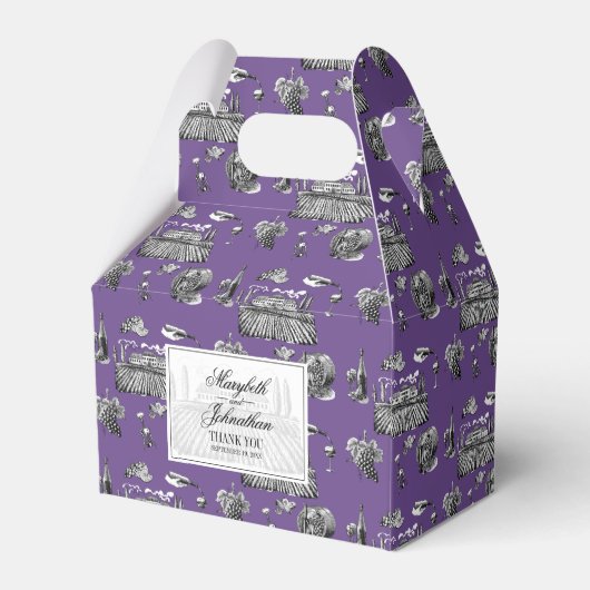 Toile & Calligraphie Geschenkschachtel (Rückseite)