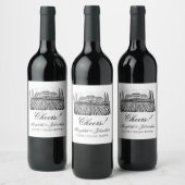 Toile & Calligraphie Weinetikett (Flaschen)