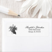 Toile & Calligraphy Wedding-Rücksendeadresse (Insitu)