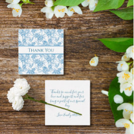 Toile Chinoiserie French Blue Vielen Dank Mitteilungskarte