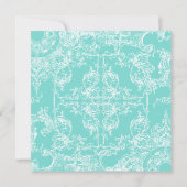 Toile Damask Swirl Speichern Sie die Daten Save The Date (Rückseite)