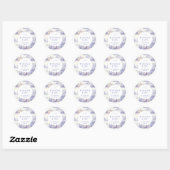 Toile de jouy Art Round Sticker (Blatt)
