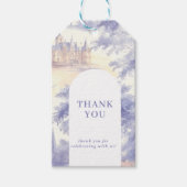 Toile de jouy Art Thank you Geschenkanhänger (Vorderseite)