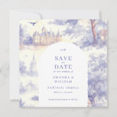 Toile de Jouy Art Wedding Save The Date (Vorderseite)