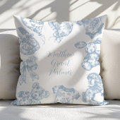 Toile de Jouy Baby Boy Kissen