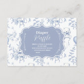 Toile De Jouy Bear Babydusche Diapper Raffle Begleitkarte (Vorderseite)