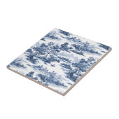 Toile de jouy, blaue China, Porzellan, blaue Weide Fliese (Seite)