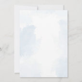 Toile De Jouy Blue Birthday Party Einladung (Rückseite)