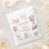 Toile De Jouy Blue Birthday Party Geschenktütchen (Ausgeschnitten)