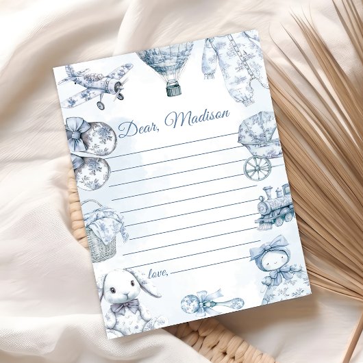 Toile De Jouy Blue Capsule Note Card Einladung