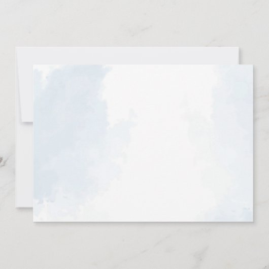 Toile De Jouy Blue Capsule Note Message Card Einladung (Rückseite)