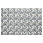 Toile de Jouy Blue Castle über das Elfenbeinalter Stoff (Fat Quarter (45,7 x 55,9 cm))