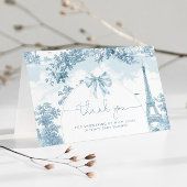 Toile de Jouy Bonjour Bebe Baby Dusche Dankeskarte