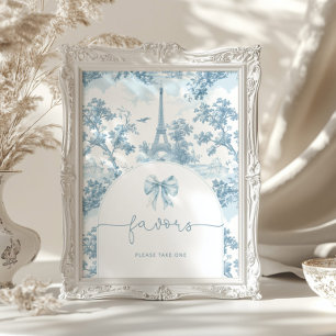 Toile de Jouy Bonjour Geschenk bonjour Baby Poster