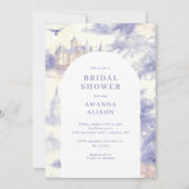 Toile de jouy Brautparty Einladung (Vorderseite)