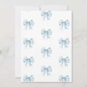 Toile de Jouy Brautparty French Bow Paris Einladung (Rückseite)