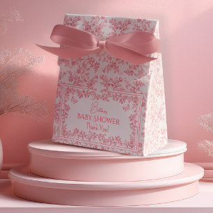 Toile de Jouy Chinoiserie Rosa Schmetterlinge Geschenkschachtel
