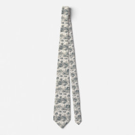 Toile de Jouy Countryside Neck Tie | Klassisch Krawatte