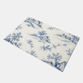 Toile de Jouy Countryside Seamless Pattern Fußmatte (Schrägansicht)