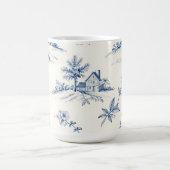 Toile de Jouy Countryside Seamless Pattern Kaffeetasse (Mittel)