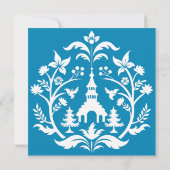 Toile de Jouy Dankeskarte (Rückseite)