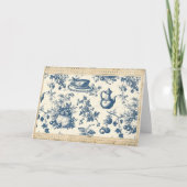 Toile de Jouy Deep Blue und Creme Kitchenware (Vorderseite)