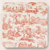 Toile de Jouy, die Prozesse von manuf Getränkeuntersetzer (Vorderseite)