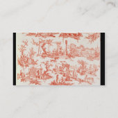 Toile de Jouy, die Prozesse von manuf Visitenkarte (Rückseite)