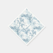 Toile de Jouy Eiffel Turm Pariser Chinoiserie Serviette (Ecke)